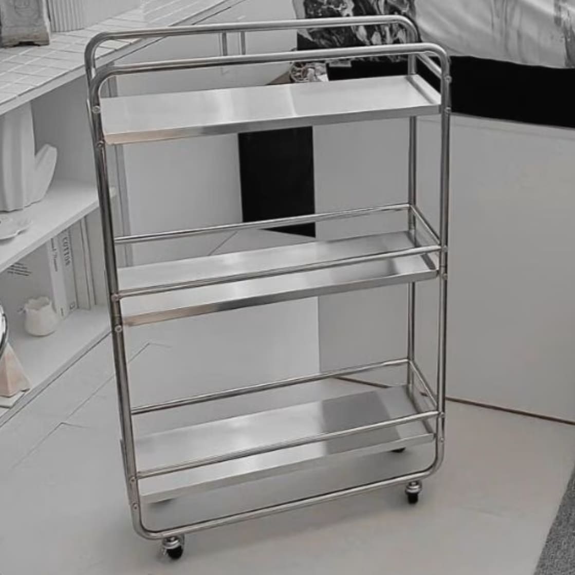 ladamino Stainless steel スリム キャスター付きワゴン［4サイズ