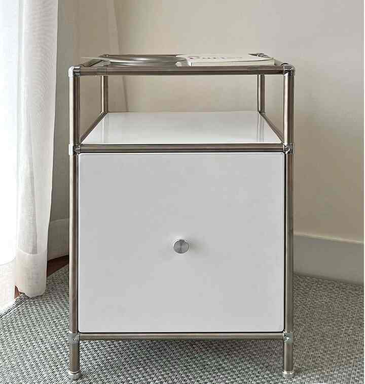 3段1列 モジュール ラック 下段引き出し付き 310 組み立て不要［6色］