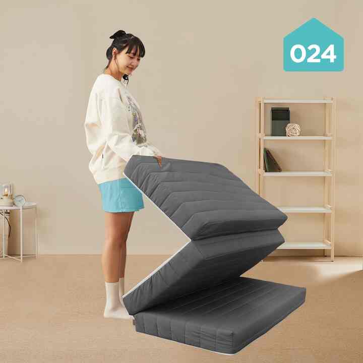 3段折りたたみ キルティング トッパー 12cm［3色・3サイズ］