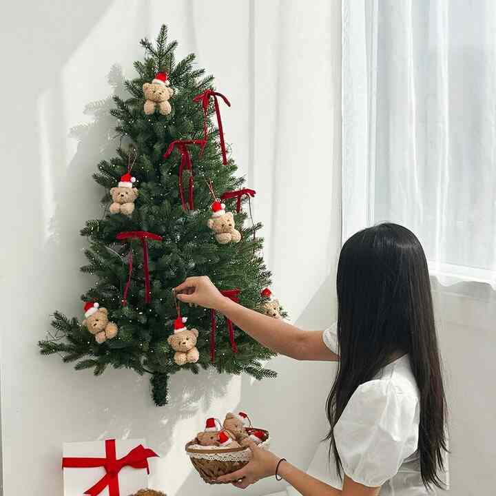 テディベア ウォール クリスマスツリー フルセット