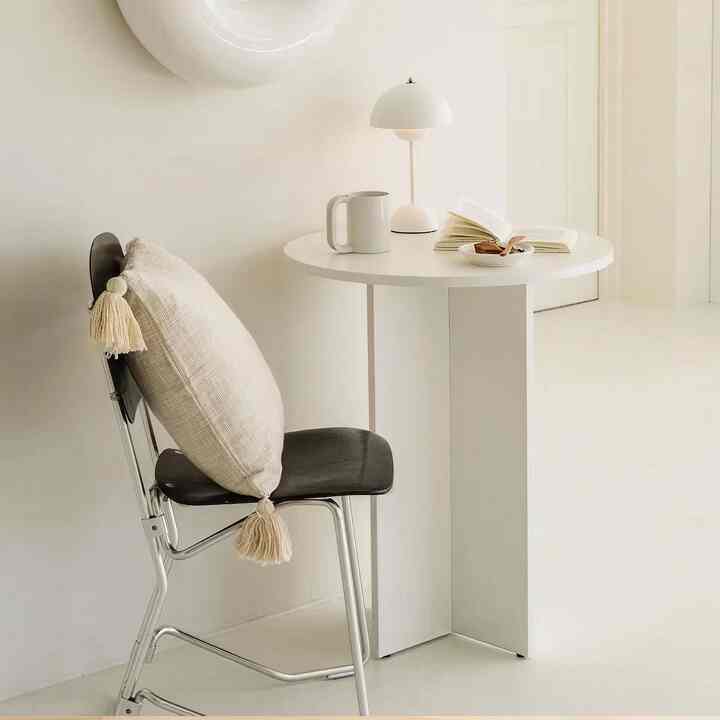 ホームカフェ 円形 テーブル 60cm［2色］