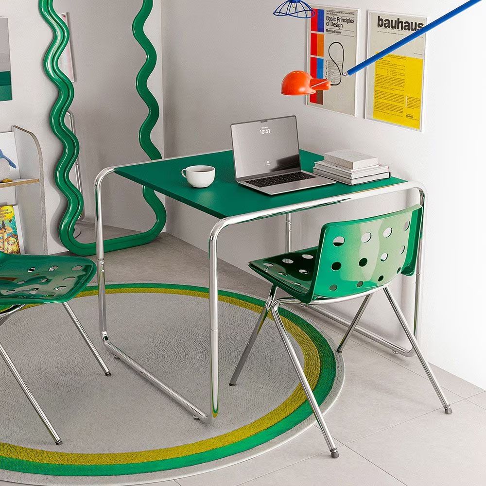 16piece ミッドセンチュリー ダイニングテーブル 80cm［6色］ イエロー