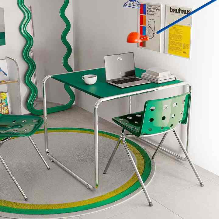 ミッドセンチュリー ダイニングテーブル 80cm［6色］