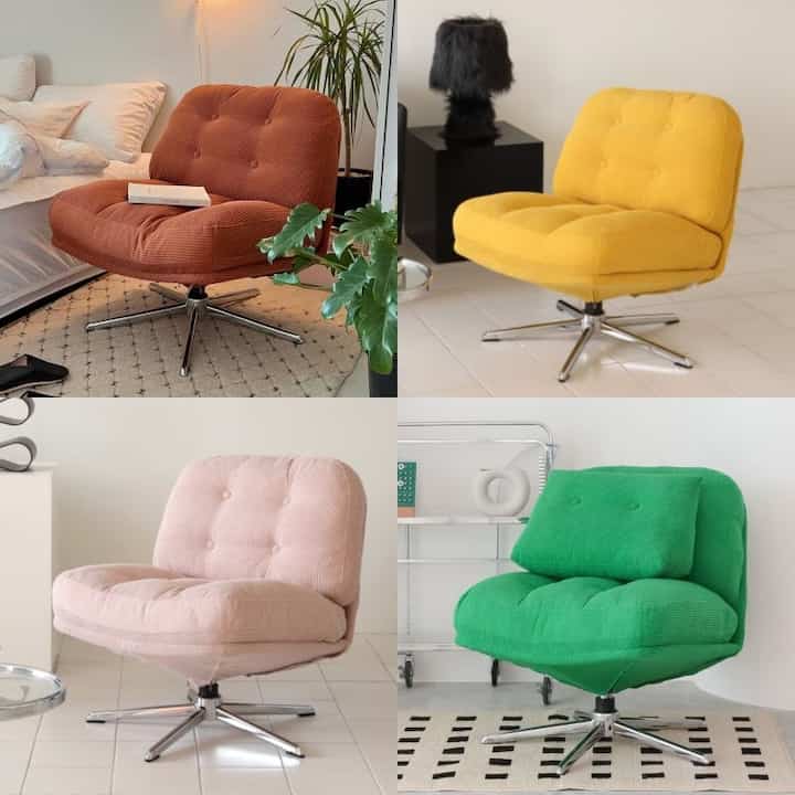 MILLA 1人掛け ファブリック ソファ［6色・2種］