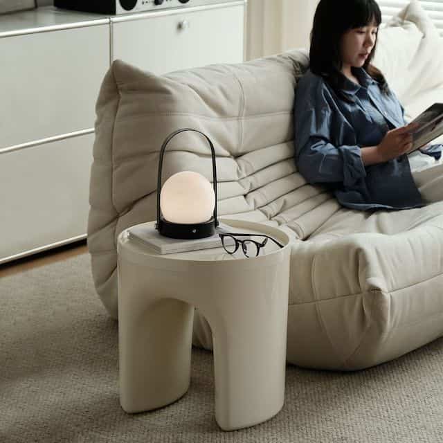 Monde 円形 サイドテーブル［4色］