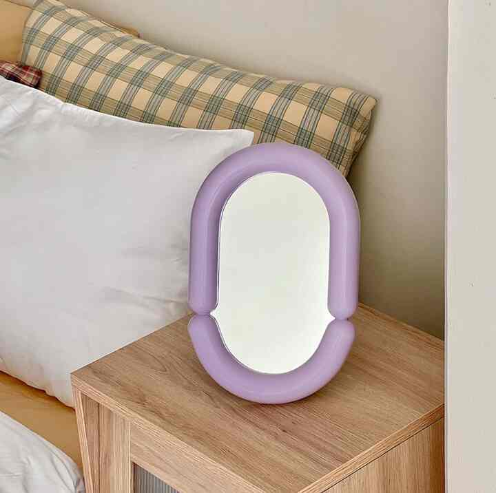 チューブ フレーム 楕円形 ミラー