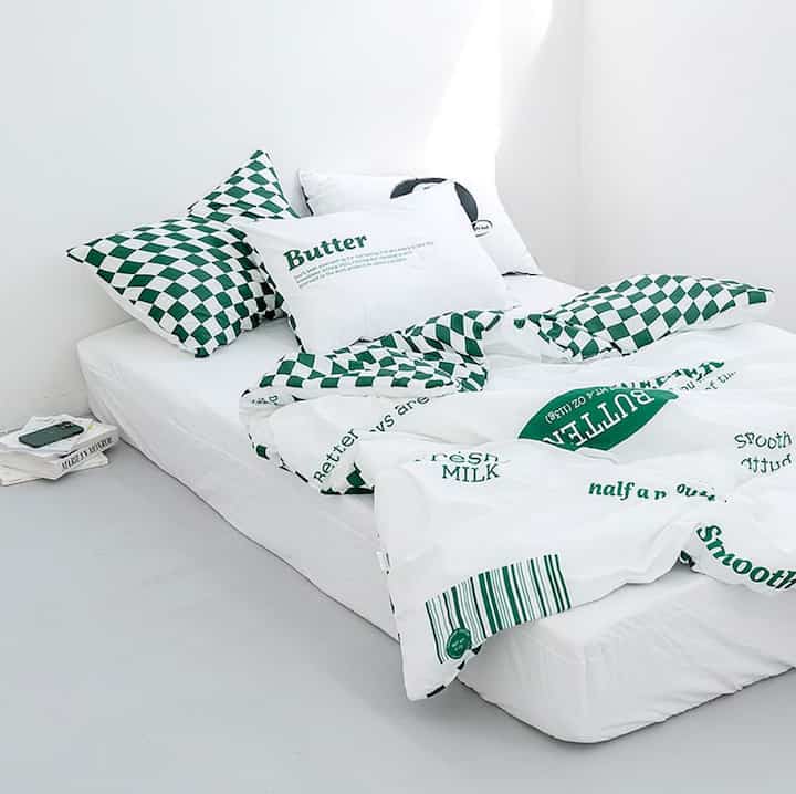 Butter milk カバーのいらない布団セット SS［4色］