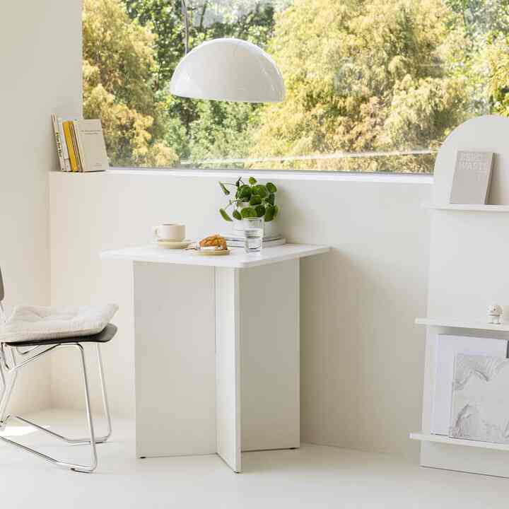 ホームカフェ 正方形 テーブル 60cm [ホワイト]