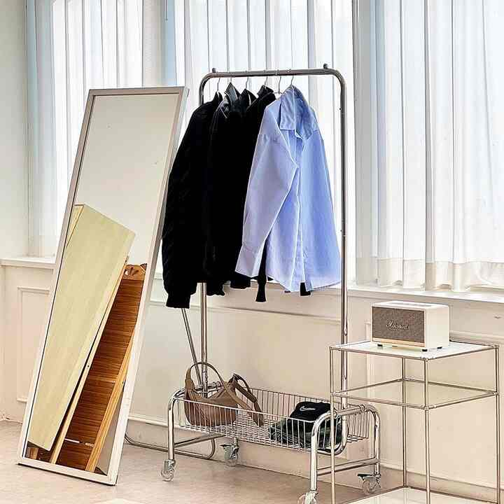 移動式スチールハンガーラック[3サイズ]