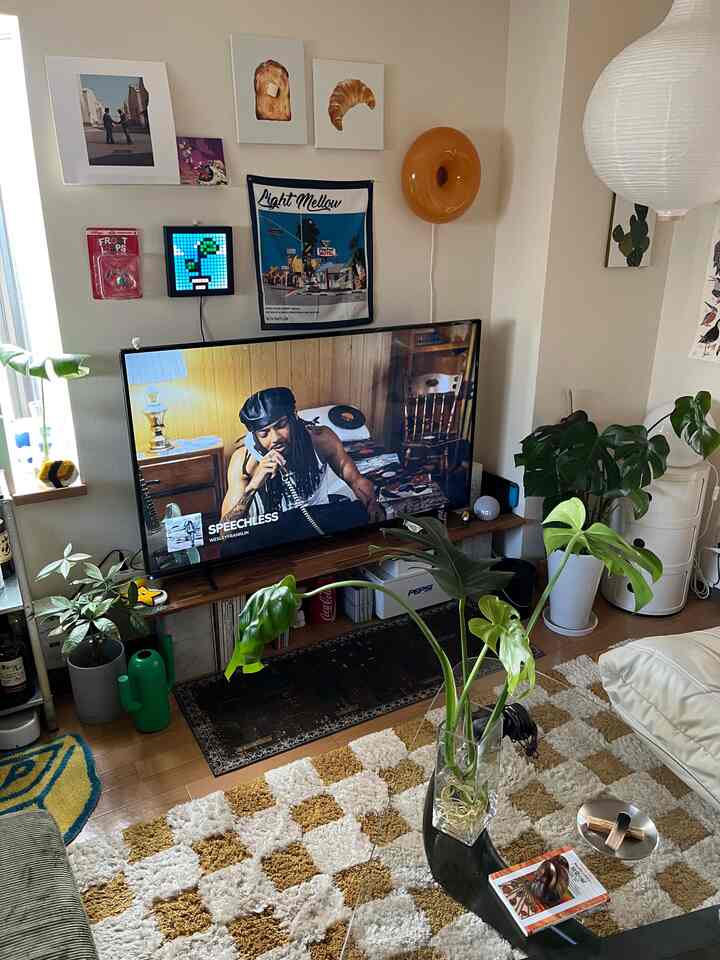 Day & Night vibes

#リビングインテリア 
#リビング
#アパート暮らし
#賃貸