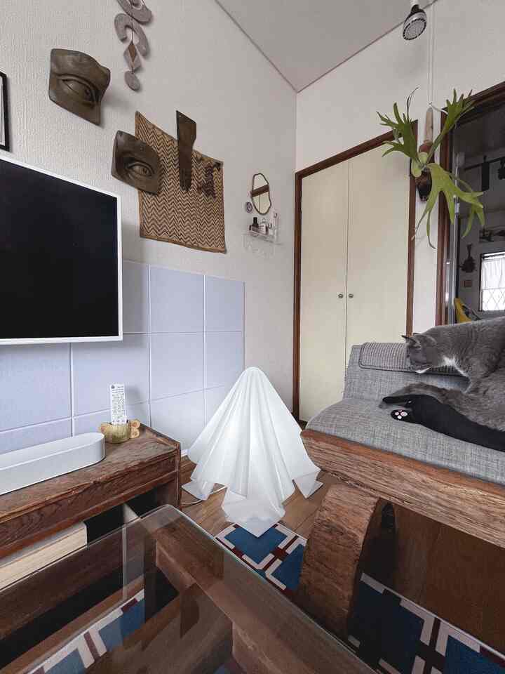 #倉俣史朗 #オバQ #KSeries #照明 #一人暮らし #猫がいる暮らし #2DK #植物のある生活 #古物 #和家具 #アート #畳のある暮らし #ワークスペース #デスク #リモートワーク