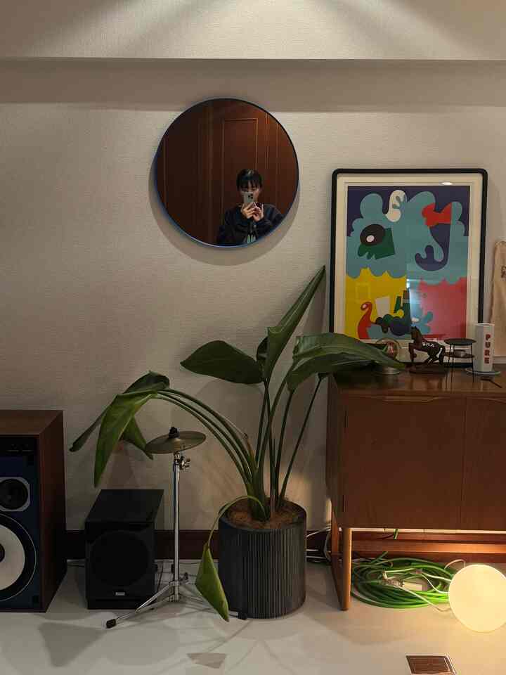 お気に入りエリア🫶
タグ付けしてないものはビンテージです〜

#リビング #サイドボード #植物 #スピーカー 