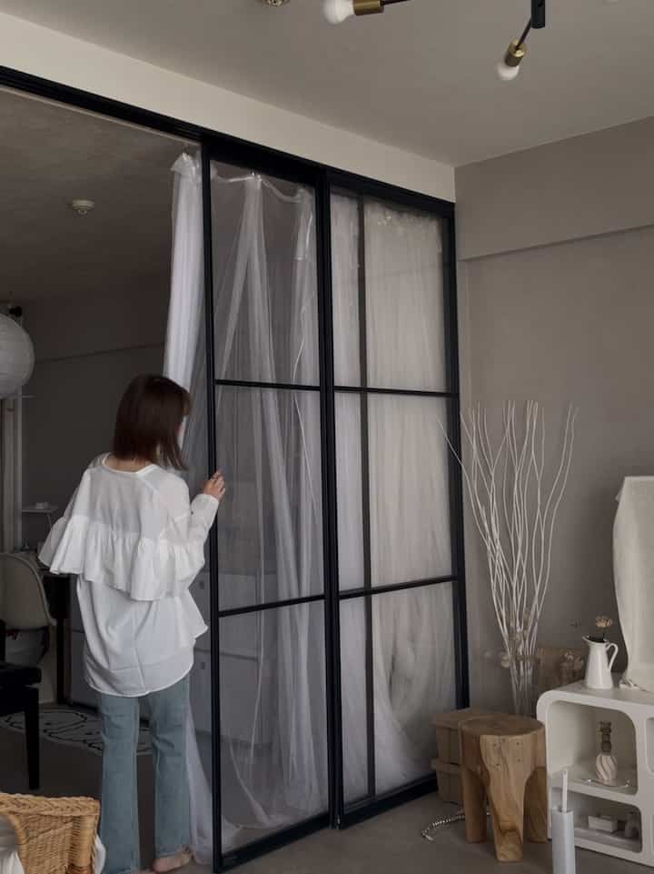 たまには自分。

お部屋だけの写真より人が写ってる方が
本来イメージしやすいですよね🥺

もっと写り込めるように自分磨き
頑張ろ🤣


#マンションリフォーム
#マンションインテリア
#間仕切り
#パーテーション
#リノベーション
