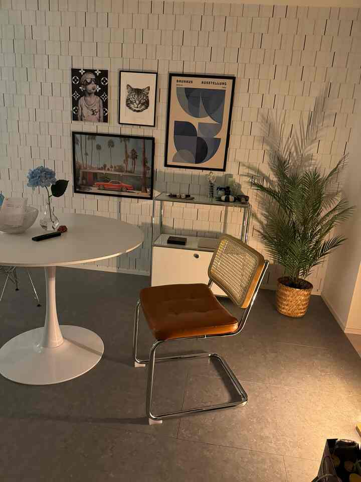 ミッドセンチュリー意識してみました

#ミッドセンチュリー 
#韓国インテリア 
#異素材
#ラタンチェア 
#キャビネット・サイドボード 