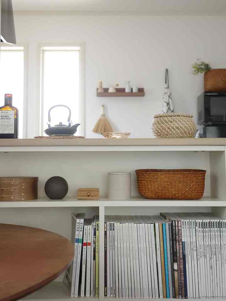 キッチンカウンターの裏にはお気に入りの雑誌を集めることにしました📖✨この空間も好き🩵
#キッチン #キッチンカウンター #収納 #収納棚 