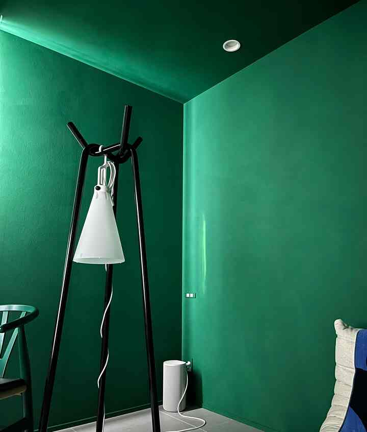 壁と天井の頂点をじっと見つめると、
なんだか壁が浮き出てているように錯覚🌀

#ミニマル #モダン #グリーン #シアタールーム #セカンドリビング #趣味部屋 