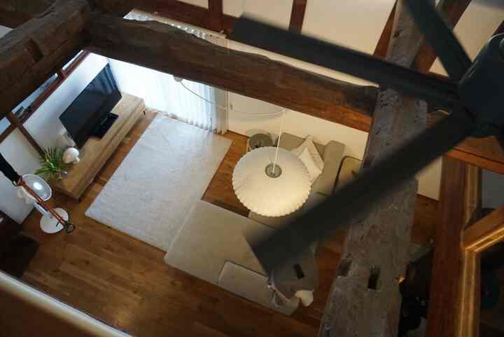 屋根裏から

#リビング
#吹抜け
#梁のある家
#interior
#bubblelamp