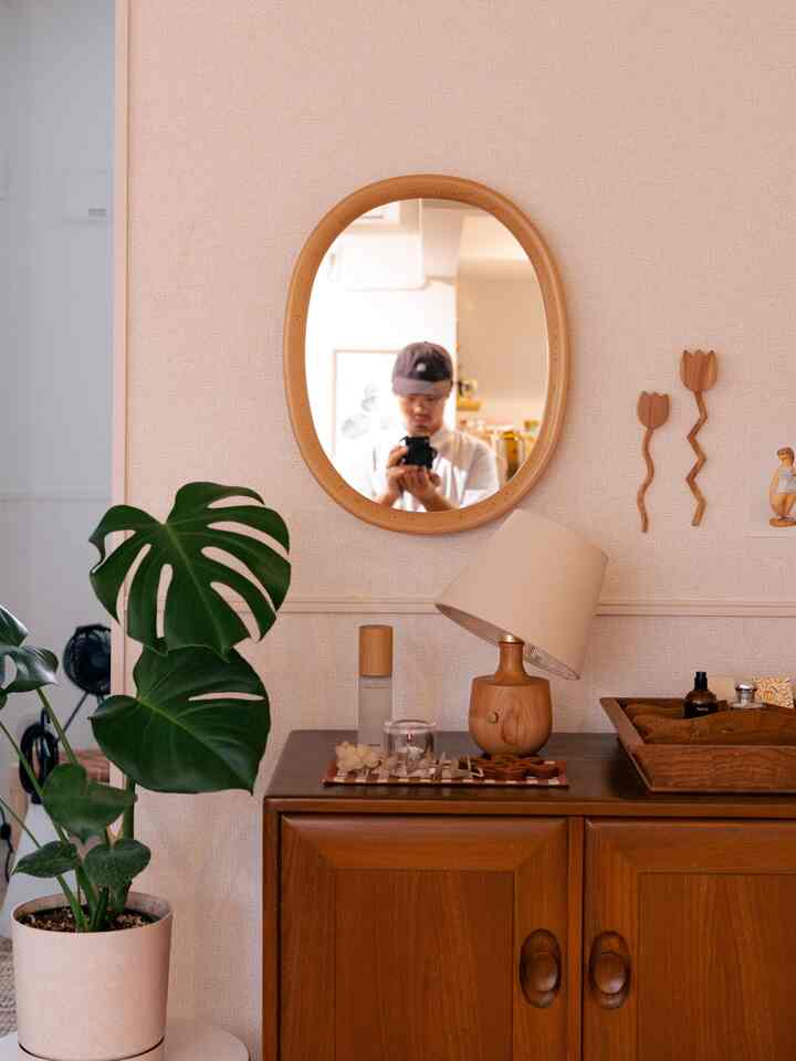 #柳宗理 #ミラー #サイドボード #テーブルランプ