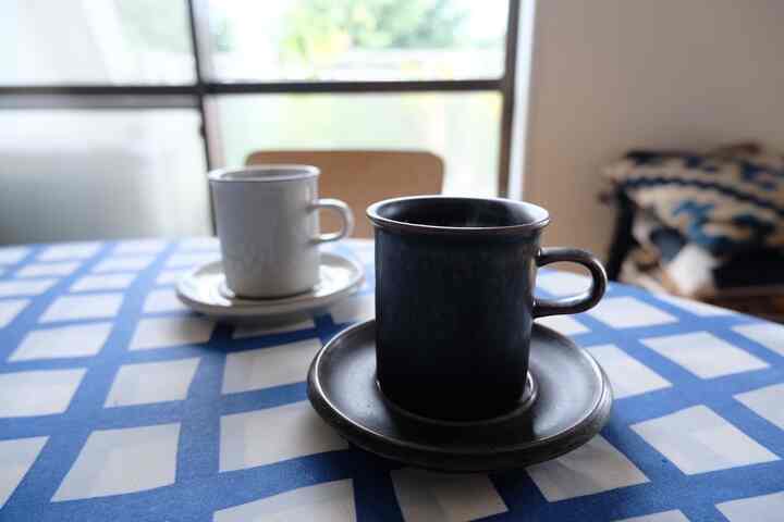 Bahkan di musim panas, saya minum teh hangat kapan pun saya mau.

#arabia #北欧vintage #カップアンドソーサー
