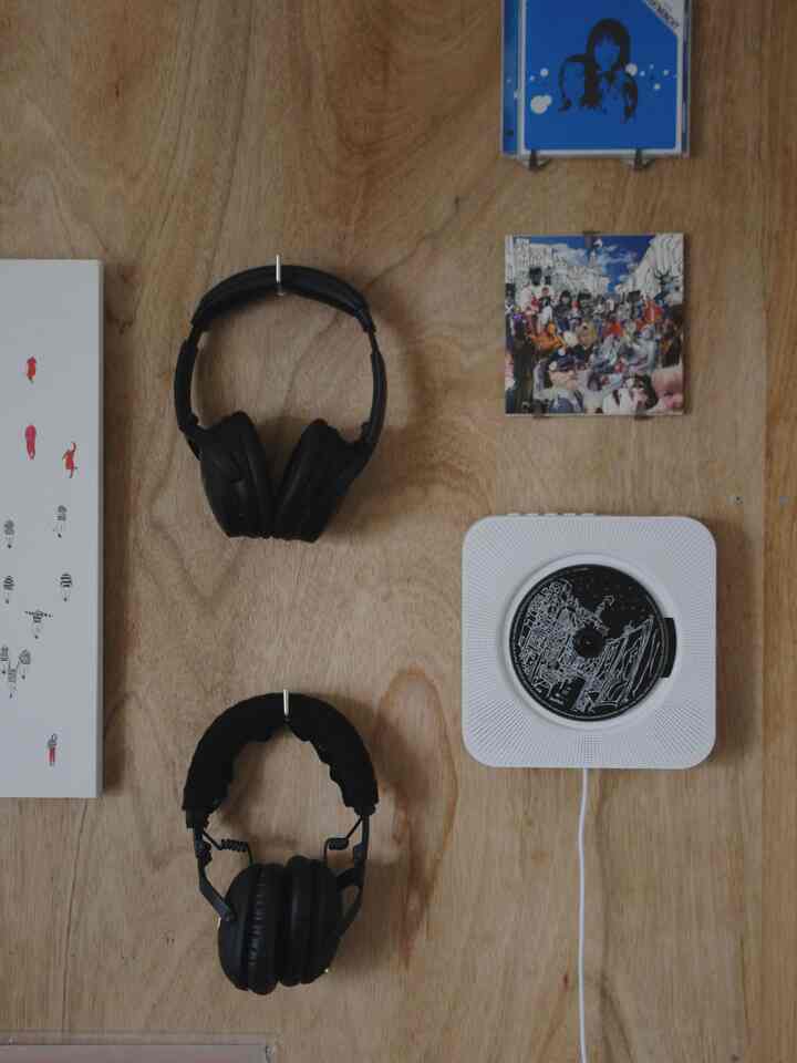 我が家の音楽コーナー
#リビング #2人暮らし #2LDK #DIY #ヘッドホン #CDプレーヤー