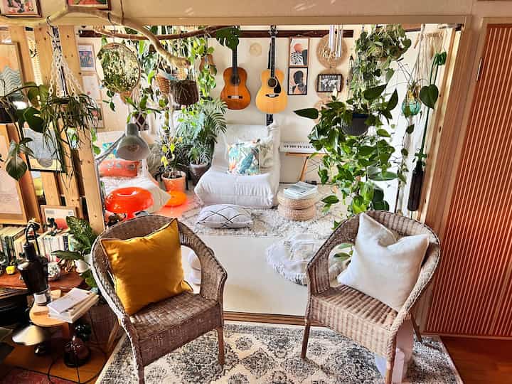 少しスッキリしたリビング

#リビング #すっきり #植物インテリア 
#リゾート #ボーホーインテリア
#白色 #団地暮らし 