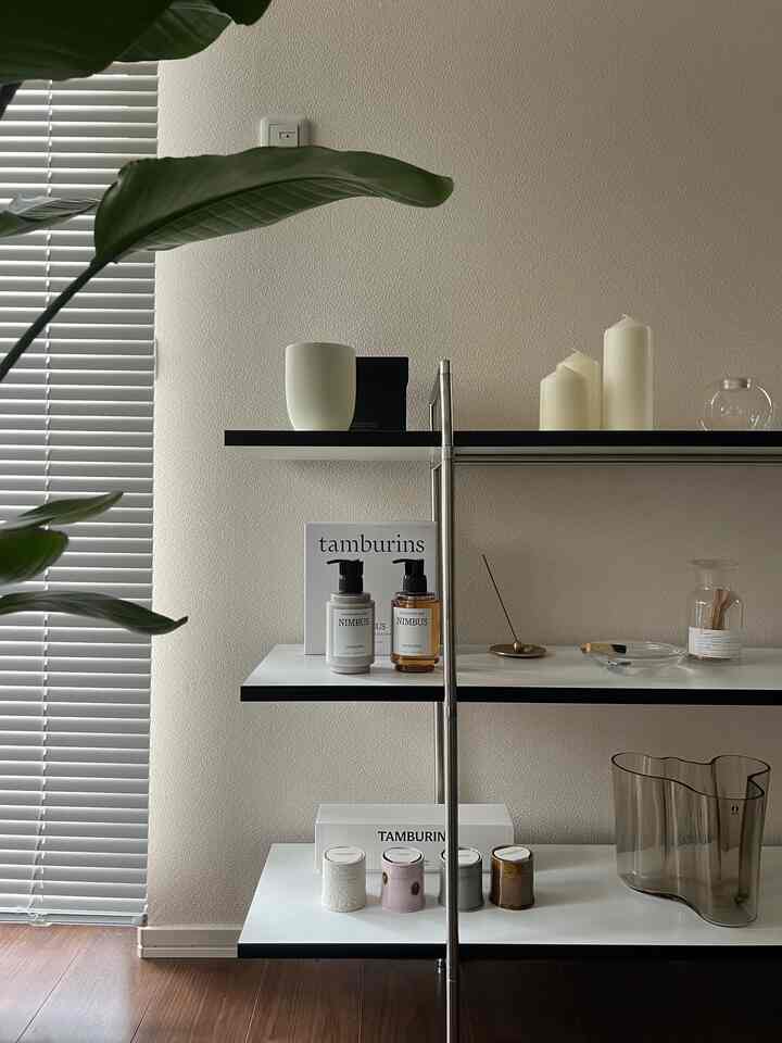 #キャンドル #シェルフ #リビング収納 