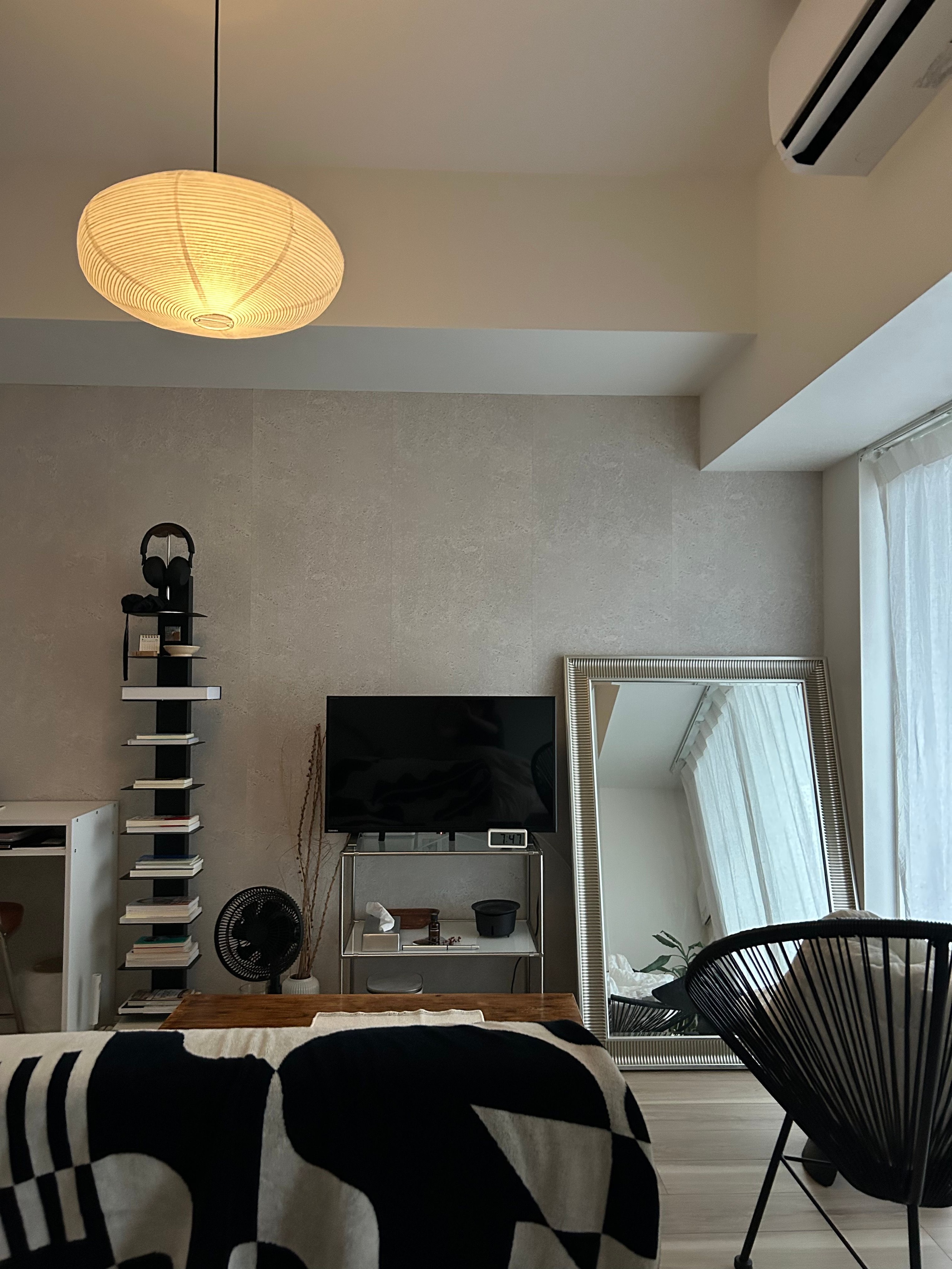 Oval Rice Paper Shade 和紙 ペンダントライトを使ったインテリア