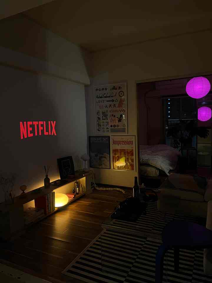 #プロジェクター 
#living room 
#netflix