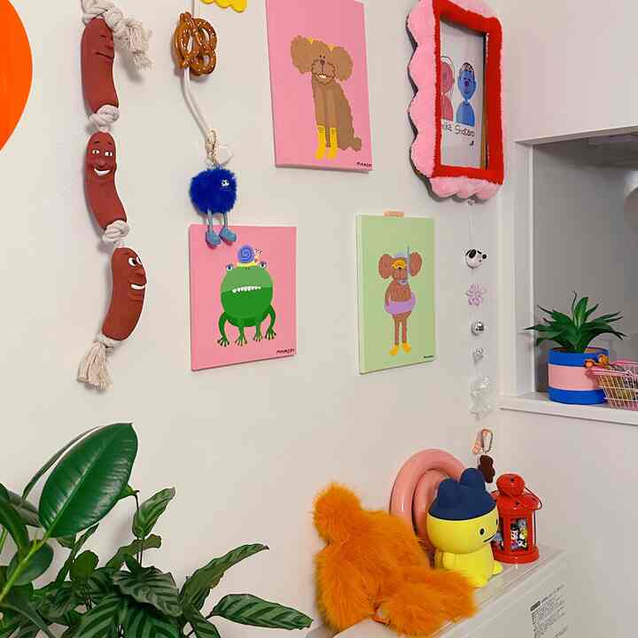  #カラフル #インテリア #ピンク #植物 #かわいい家 #かわいい #かわいいインテリア #フライングタイガー #FlyingTigerCopenhagen #カラフルなインテリア #かわいい #リボン  #おうち時間 #インテリア #カラフル #인테리어 #원룸인테리어  ...