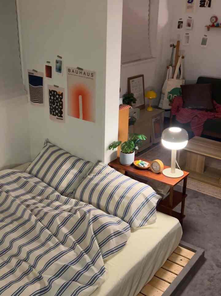 お気に入りのベッドルーム🌛
#実家暮らし #ベッドインテリア 