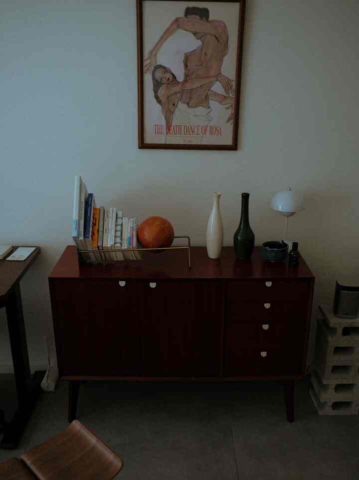 たまには正面から 
#一人暮らし部屋 #北欧 #北欧風 #イサム・ノグチ 