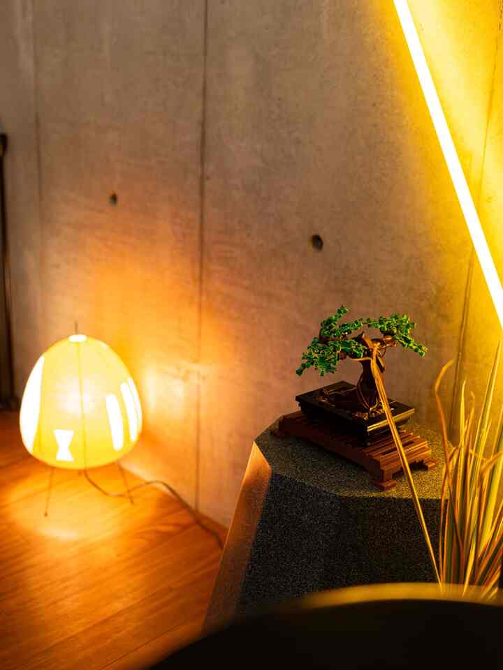 ダイニングテーブルの後ろは小物を置いて、気分で変えてます！
角の方にイサムノグチのakariを置くといい味を出してくれます✌️

#ミッドセンチュリー 
#ミッドセンチュリーモダン 
#北欧風 
#イサム・ノグチ 