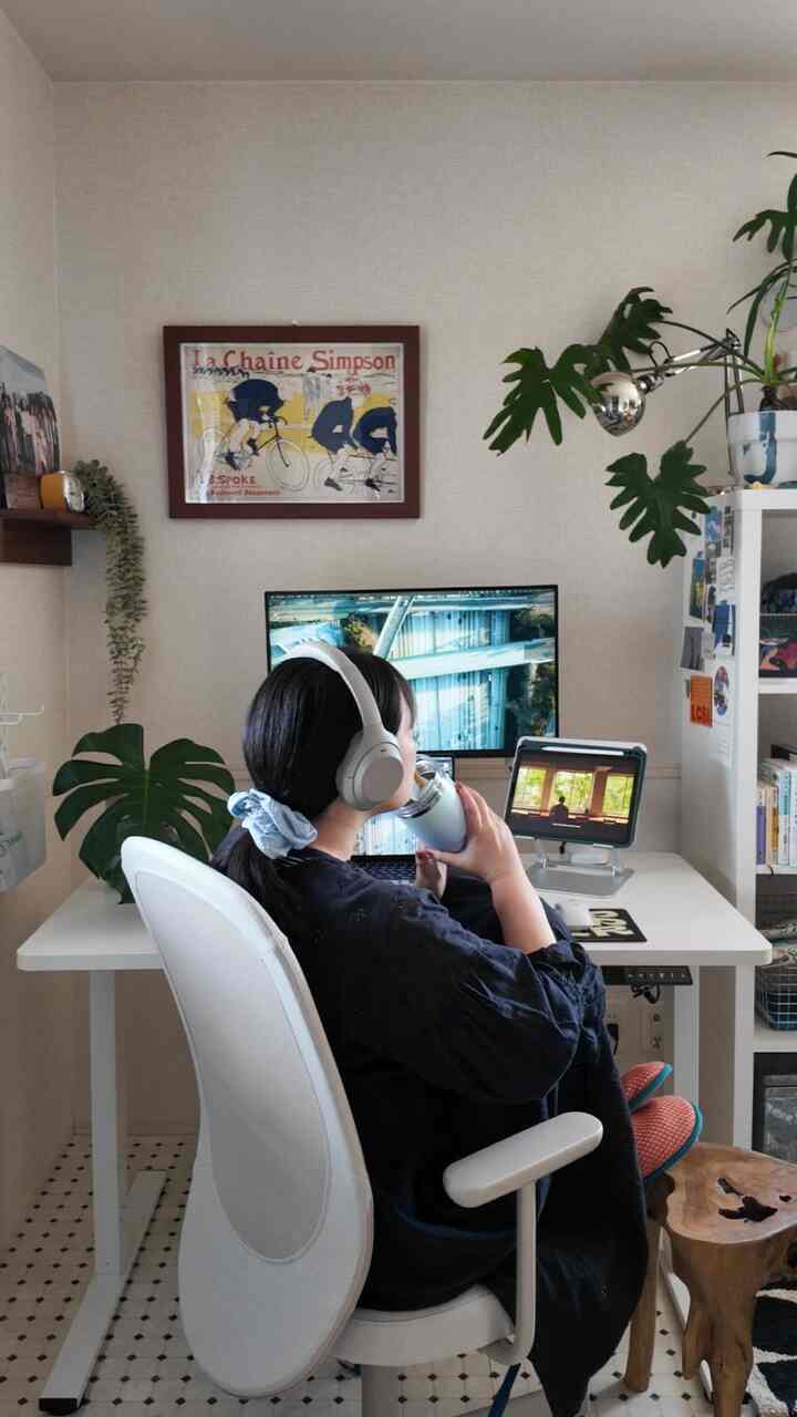 暮らしのASMR 🎶💻 #在宅勤務 #ワークスペースインテリア #キーボード #ワークデスク 