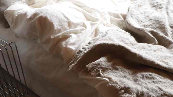 #リネン
#Bed
I've now upgraded to a queen-size Koala mattress, but back then I was using a semi-double from Tansu Gen.
I personally highly recommend Tansu Gen for bedding, including mattresses and duvets.
The covers are made with linen ordered from a Lithuanian artisan to create a unified color scheme.
The mattress cover is from MUJI.