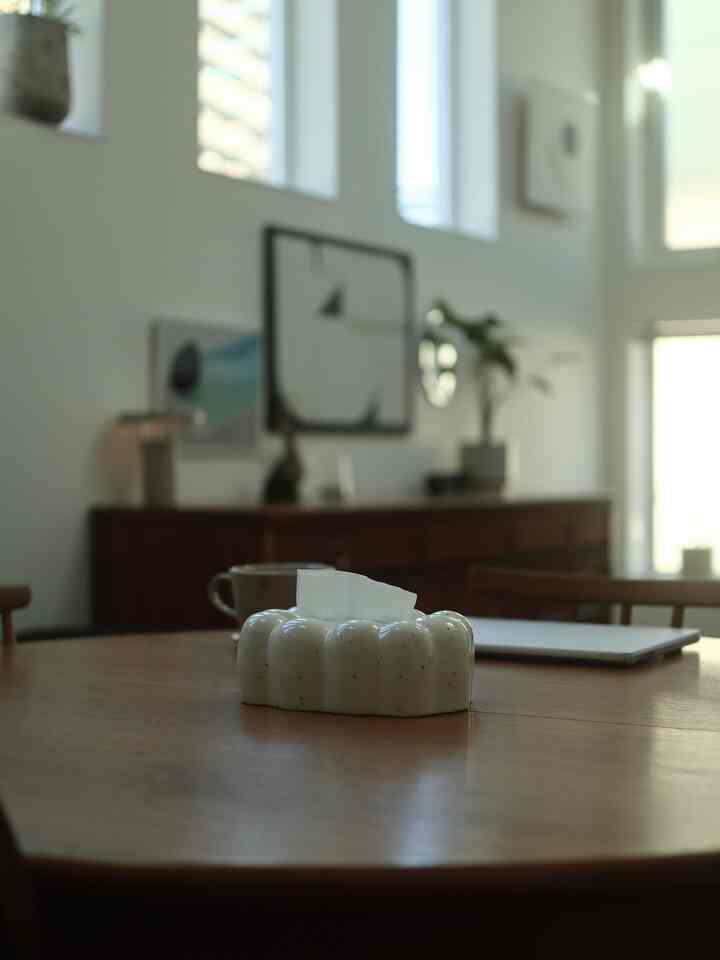 手の届きやすいところにティッシュを置きたい
┈┈┈┈┈┈┈┈┈┈
　
でもお洒落すぎて詰め替えが面倒なものはちょっと嫌だ
　
でもでも普通すぎても嫌だし、みんなと被りまくりもちょっとな、を全て解決してくれる優秀ティッシュケースさんです
　
#ティッシュケース #セラミックティッシュケース #韓国インテリア #myhome #vintagefurniture #diningtable #マイホーム #ヴィンテージ家具