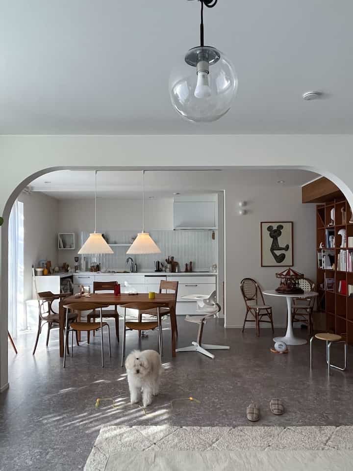 Seberapa pun saya merapikan, barang-barang selalu berakhir di lantai.

Ini pertarungan tanpa akhir dengan anak saya 😂

Ini musim Natal,
tapi ruang makan tidak terlihat seperti suasana Natal.

Saya ingin beberapa kursi merah ❤️

#dining #ダイニングインテリア #レクリント #ペンダントライト #犬のいる暮らし #ワンコ #愛犬との暮らし