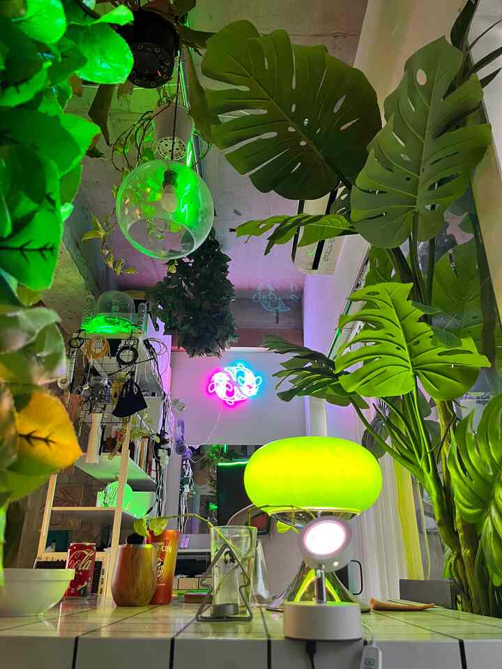 Ini Sabuaka. Akhirnya aku selesai berbelanja barang-barang Black Friday dan kamarku jadi sedikit lebih nyaman. Konsep terbaruku adalah mecha dan rumput.

#RuangStudio #観葉植物 #メカと草 #diy