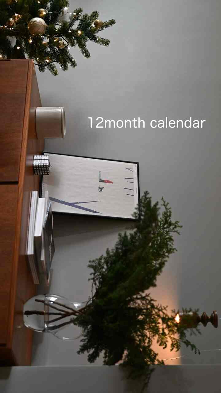 12-month calendar🗓️
Happy New Year!

#TakuBanuchi
