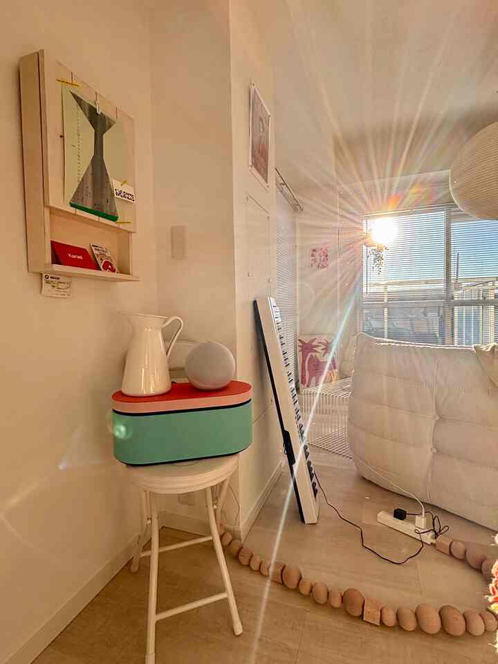 アレクサを置いてるのは、dysonで可愛いドライヤーを買った時についてきたケースです。
色合いがとても好き。

#アレクサ
#カラフル
#dyson
#ロゼトーゴ