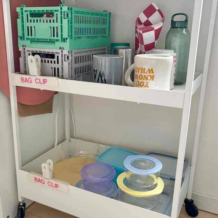 キッチンもカラフルに🩵
#IKEA #NISSAFORS #キッチン #キッチンワゴン #保存容器 #キッチン収納 #HAY