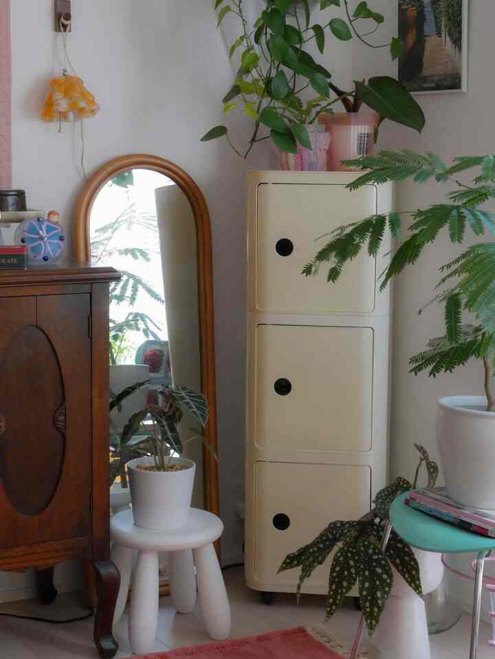 Perabot penyimpanan telah bergabung dengan keluarga! 🪄

Aku selalu menginginkan lemari Componibili yang sudah usang dan pudar seiring waktu, dan sekarang aku telah menemukan versi perseginya! 🤝

Lemari ini tinggi dan pintunya terbuka lebar, menjadikannya solusi penyimpanan yang fantastis! 😂💯
Aku menggunakannya untuk menyimpan pakaian sehari-hariku, yang cenderung berserakan di ruang tamu. 🥳 Sangat mudah digunakan dan aku menyukainya! 💫

#RuangTamu #収納 #Kartell #コンポニビリ