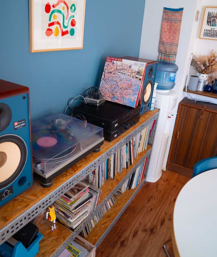 春近し #リビング #レコード棚