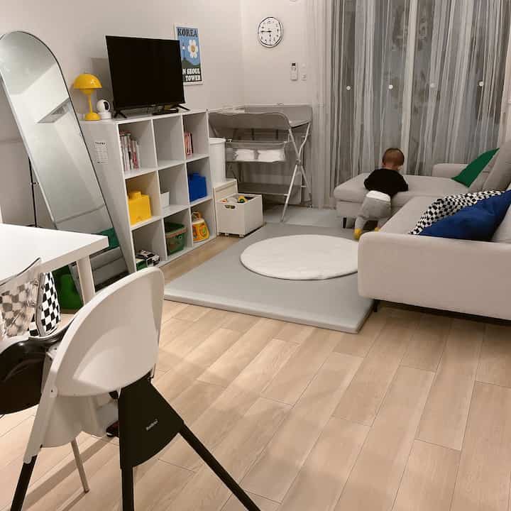 #カラフルインテリア
#blue#green#yellow