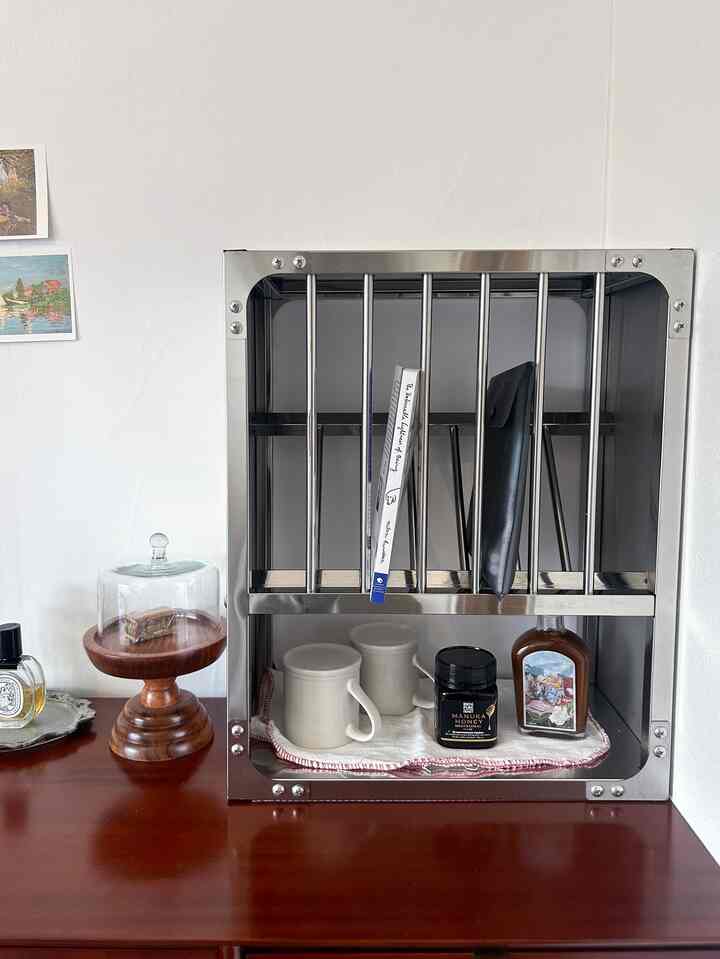 I bought the O'gre kitchen rack I'd been wanting! 🌟
It's so cute and has such a strong presence!
I want to create a cafe space in my living room 🧁

#O'gre #myroom #cozyroom #1kインテリア #賃貸インテリア