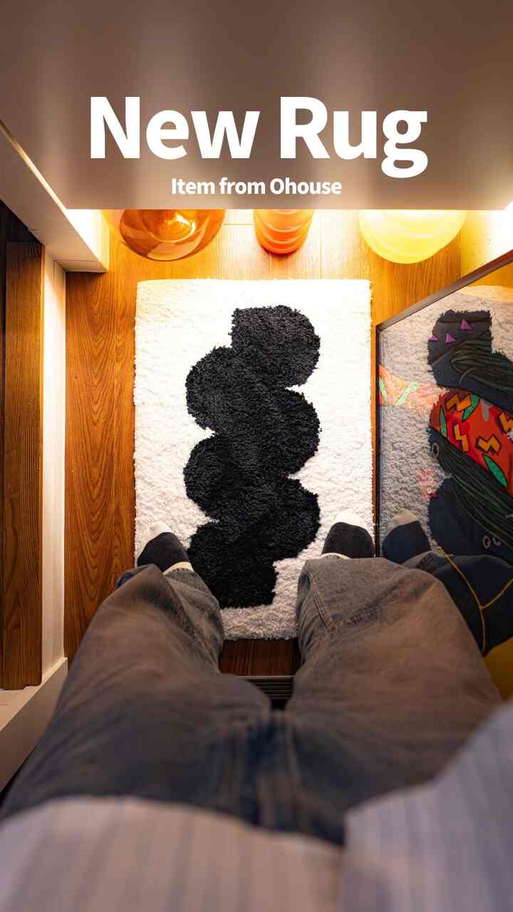 新生活応援セールをやっていたのでミニラグを購入しました！

元々、IKEAのラグを使っていて、カラフルすぎてちょっと雰囲気合わないなーと感じてました。
シンプルで北欧テイストなデザインが我が家にピッタリでした！

#Ohouseshopping
#2026Ohouse新生活
#ラグ