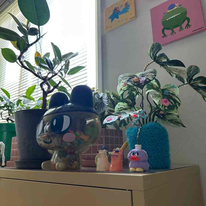 造花がほんとにかわいい #造花 #カラフル #ビーズフラワー #観葉植物 #植物