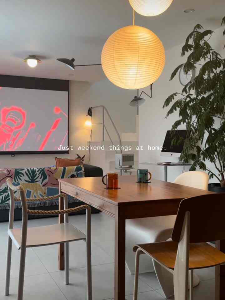 Projector is awesome! ✌️
.
.
.
.
#ikea
#akari
#hay
#flos
#vitra
#IKEA
#HAY
#Flos
.