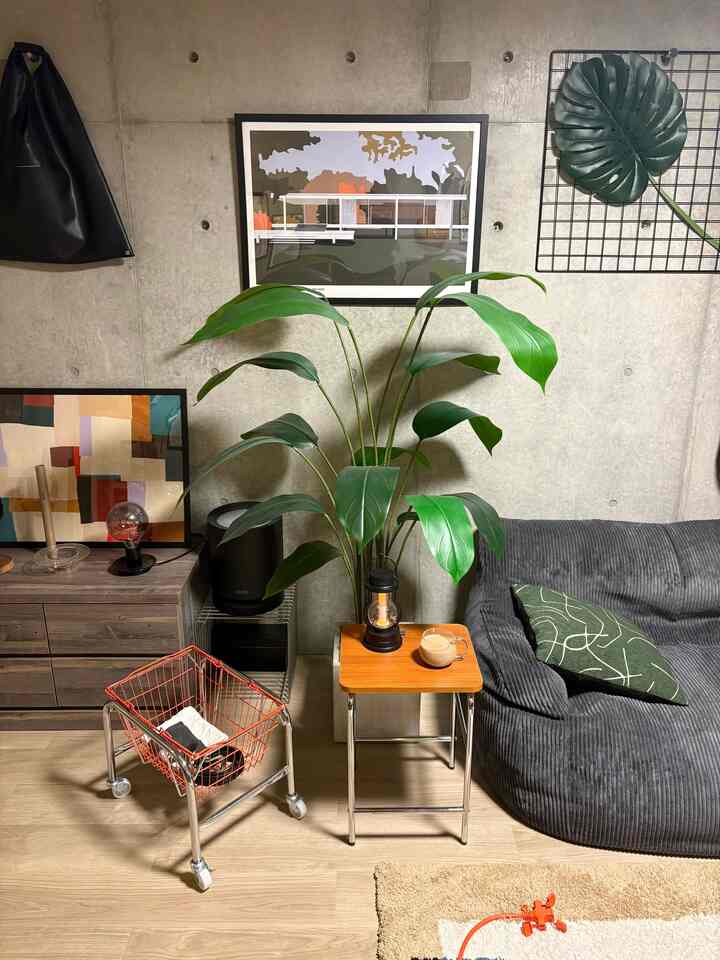 存在感のあるストレチア160cmのフェイクグリーンとリラックス空間◎
#観葉植物 #フェイクグリーン #ストレチア