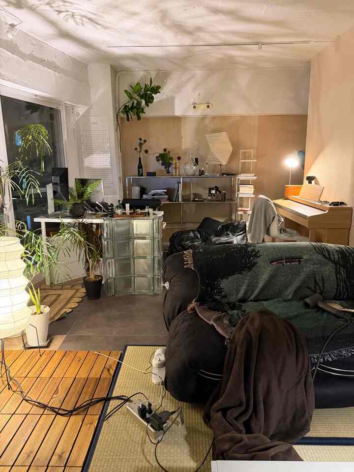 I love the shadows of the plants cast on the ceiling ♡

#livingroom
#deskroom