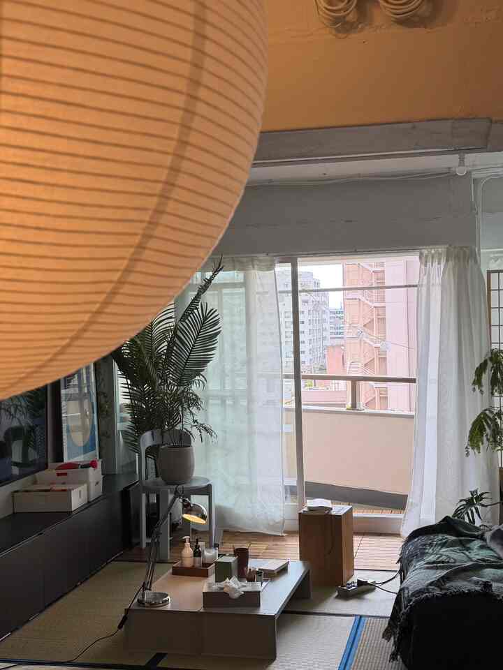 窓全開の季節~風が気持ちいい家です

#japanji
#livingroom
#workspdce